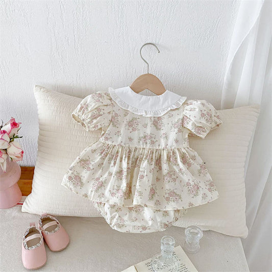 Body Floral con Cuello Blanco – Modelo Garden Bloom