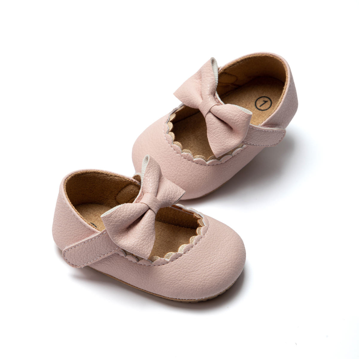 Zapatos para Bebé – Rosado Clásico con Lazo