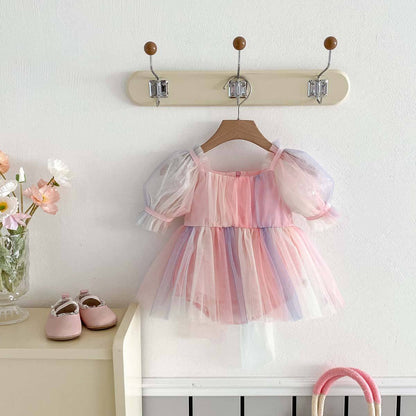 Body Vestido de Tul Multicolor – Modelo Fairy Bloom