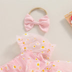Vestido Rosa con Margaritas – Modelo Daisy Love