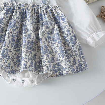 Conjunto Vintage Floral – Elegancia atemporal para tu bebé