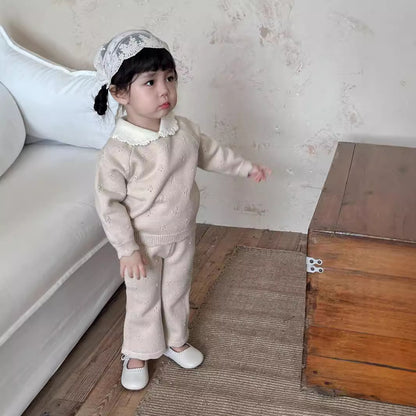 Conjunto Tejido "Encanto Clásico" - Beige