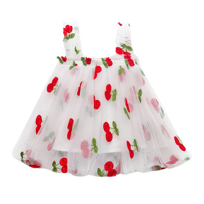 Vestido de Tul con Cerezas Bordadas – Modelo Cherry Sweet