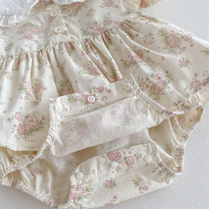 Body Floral con Cuello Blanco – Modelo Garden Bloom