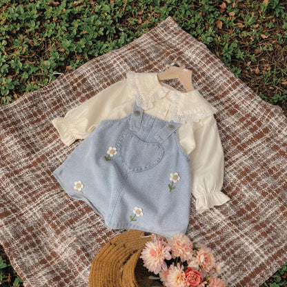 Conjunto para Niña – Jardín de Mezclilla