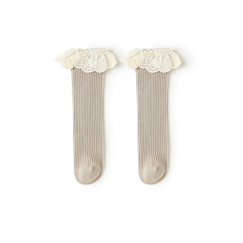 Medias Elegantes con Encaje Floral