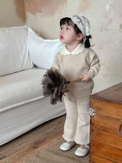 Conjunto Tejido "Encanto Clásico" - Beige