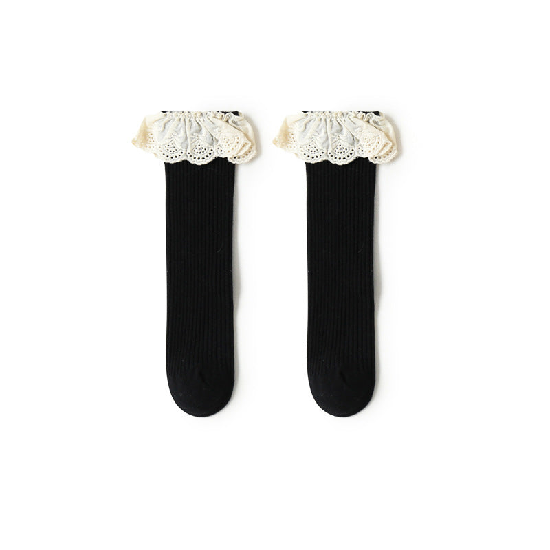 Medias Elegantes con Encaje Floral
